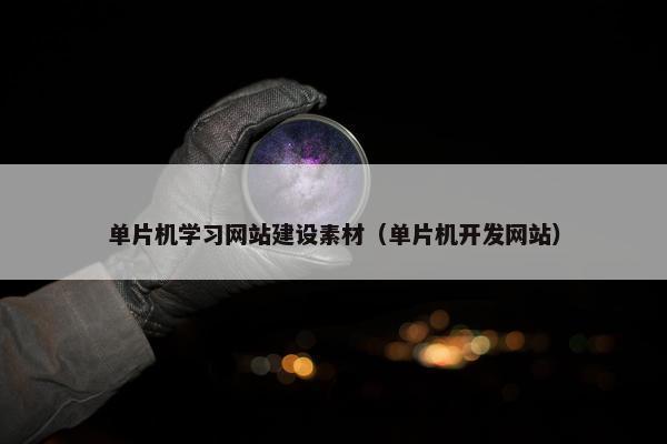 单片机学习网站建设素材（单片机开发网站）