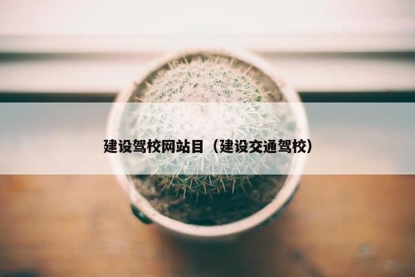建设驾校网站目（建设交通驾校）