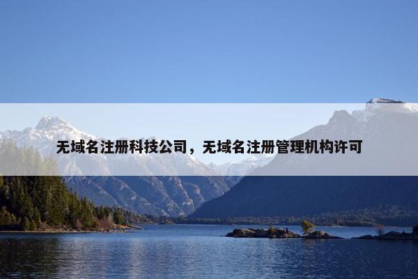 无域名注册科技公司，无域名注册管理机构许可