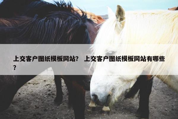 上交客户图纸模板网站？ 上交客户图纸模板网站有哪些？