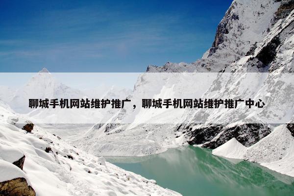 聊城手机网站维护推广，聊城手机网站维护推广中心