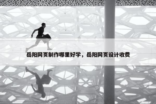 岳阳网页制作哪里好学，岳阳网页设计收费