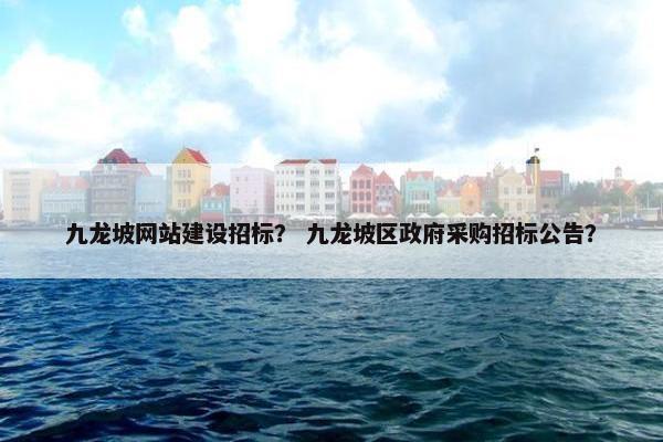 九龙坡网站建设招标？ 九龙坡区政府采购招标公告？