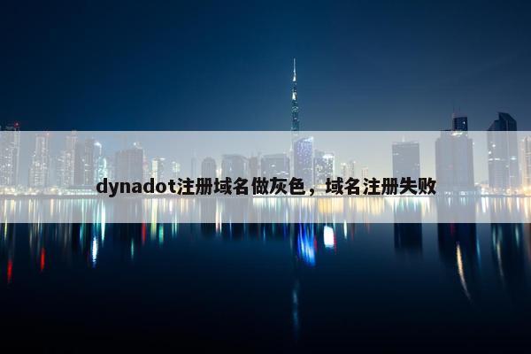 dynadot注册域名做灰色，域名注册失败