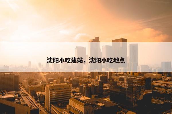 沈阳小吃建站，沈阳小吃地点