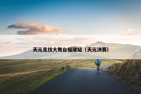 天元竞技大舞台福建站（天元决赛）