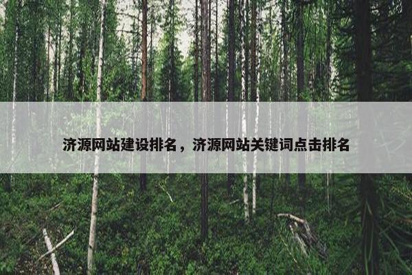 济源网站建设排名，济源网站关键词点击排名