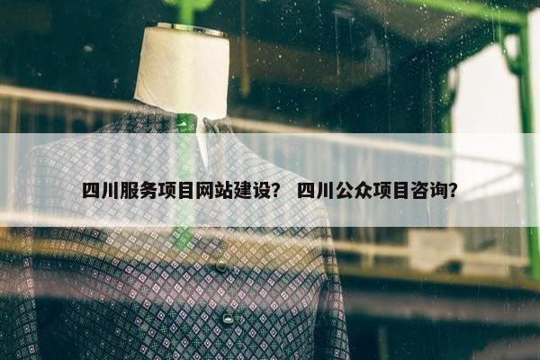 四川服务项目网站建设？ 四川公众项目咨询？