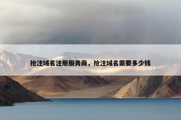 抢注域名注册服务商，抢注域名需要多少钱