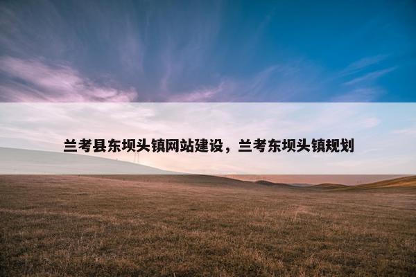 兰考县东坝头镇网站建设,兰考东坝头镇规划