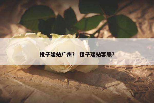 橙子建站广州? 橙子建站客服?