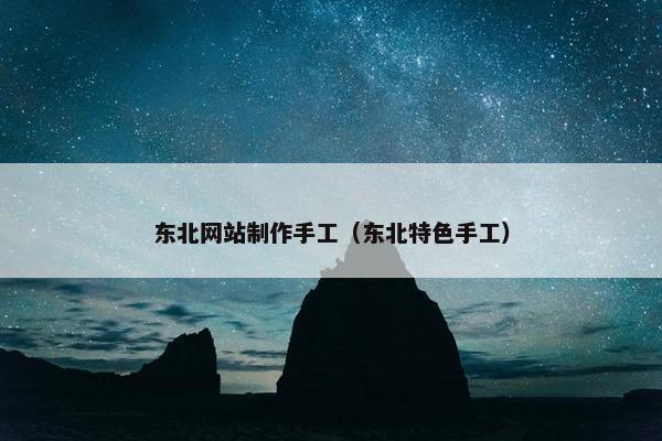 东北网站制作手工（东北特色手工）