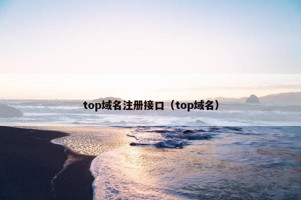 top域名注册接口（top域名）