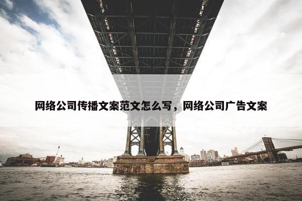 网络公司传播文案范文怎么写，网络公司广告文案