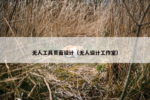 无人工具页面设计（无人设计工作室）