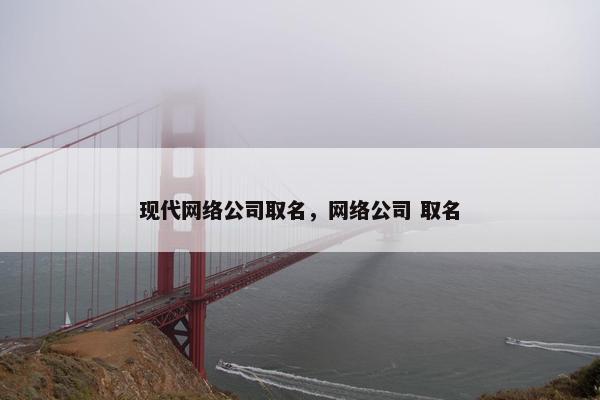 现代网络公司取名，网络公司 取名