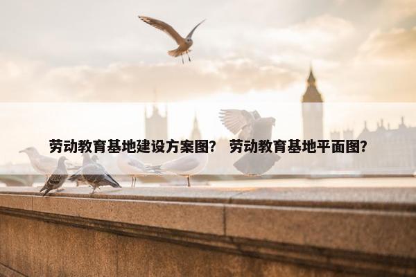 劳动教育基地建设方案图？ 劳动教育基地平面图？