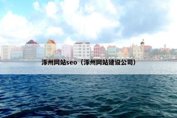 涿州网站seo（涿州网站建设公司）