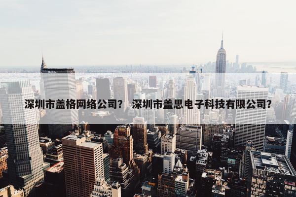 深圳市盖格网络公司？ 深圳市盖思电子科技有限公司？