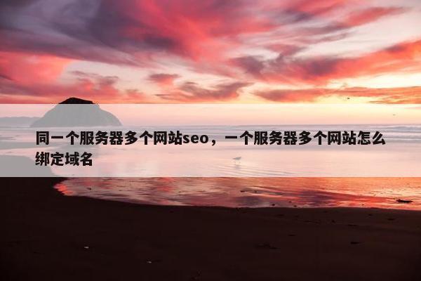 同一个服务器多个网站seo，一个服务器多个网站怎么绑定域名