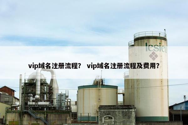 vip域名注册流程？ vip域名注册流程及费用？