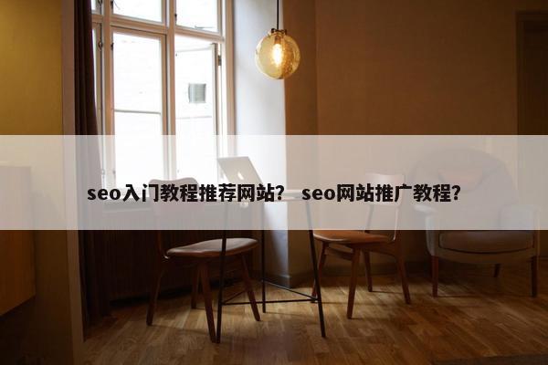seo入门教程推荐网站？ seo网站推广教程？