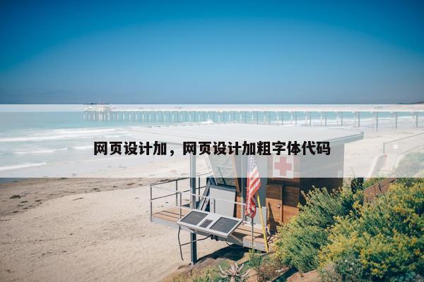 网页设计加，网页设计加粗字体代码