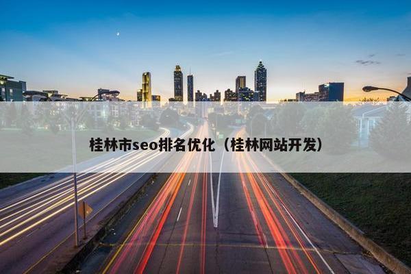 桂林市seo排名优化（桂林网站开发）