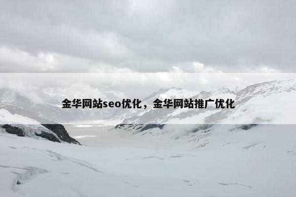 金华网站seo优化，金华网站推广优化