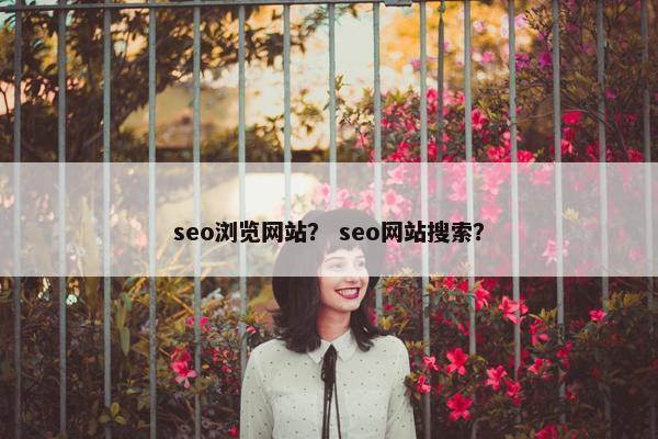 seo浏览网站？ seo网站搜索？