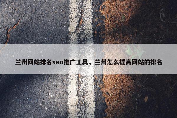 兰州网站排名seo推广工具，兰州怎么提高网站的排名