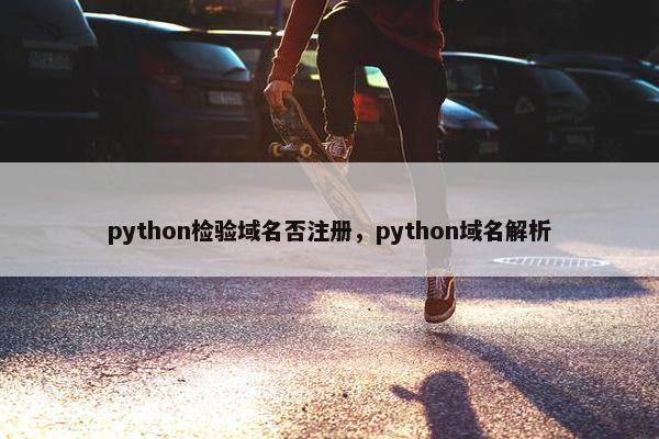 python检验域名否注册，python域名解析