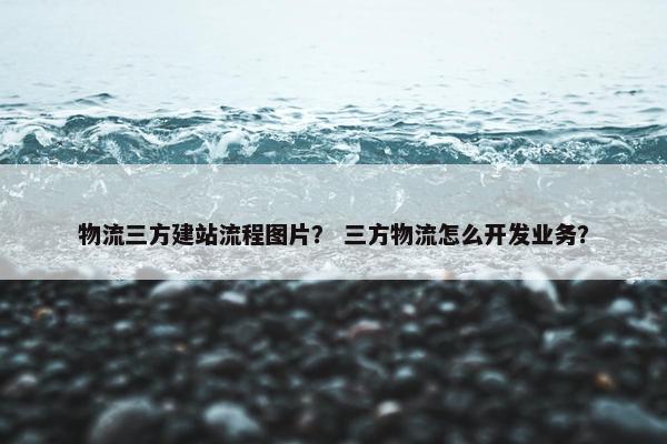 物流三方建站流程图片？ 三方物流怎么开发业务？