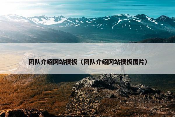 团队介绍网站模板（团队介绍网站模板图片）